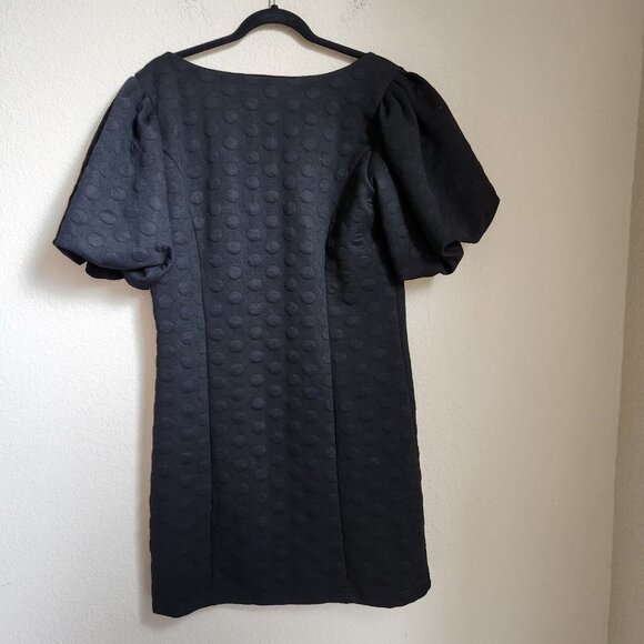 Betsey Johnson Dress Women XXL Mini Puff Sleeves Mini Dress Polka Dots - Picture 5 of 15